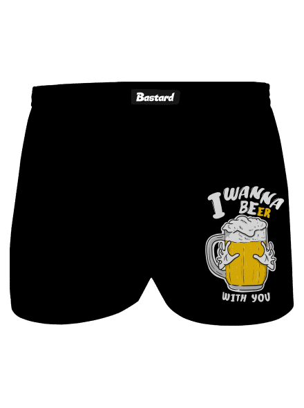 I wanna beer férfi alsó nadrág Black