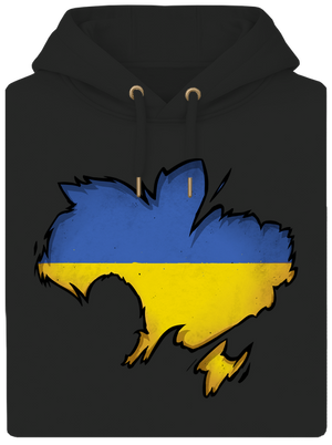  unisex prémium pulóver Dark Black