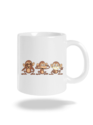 Kis majom hagyományos bögre White