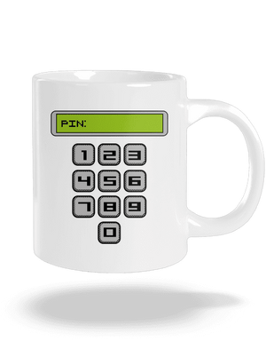 PIN nagy bögre White