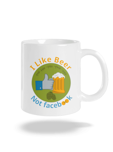 I like beer hagyományos bögre White