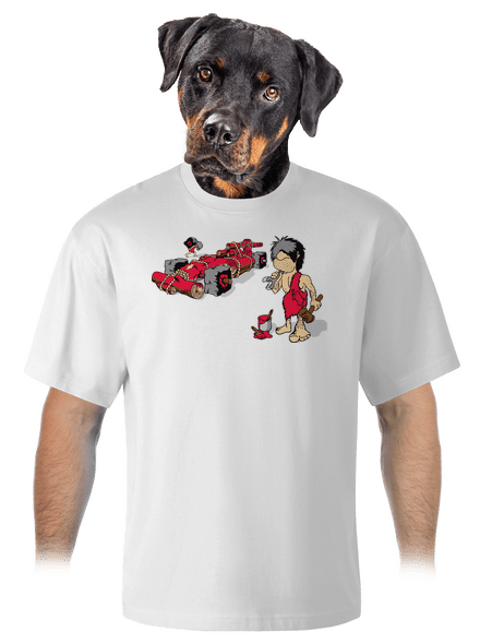 Képlet unisex túlméretezett póló White