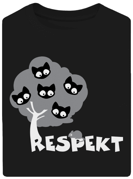 Tisztelet unisex túlméretezett póló Black