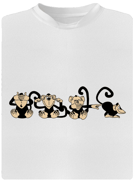 Majmok gyerek sport póló White