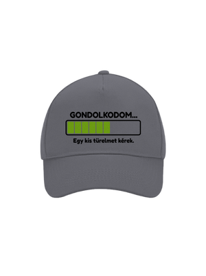Gondolkodom baseballsapka Graphite grey