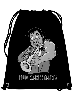 Louis Armstrong hátizsák Black