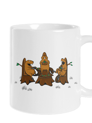 Beaver pizza party hagyományos bögre White