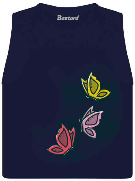 A hasban női bővített trikó Navy