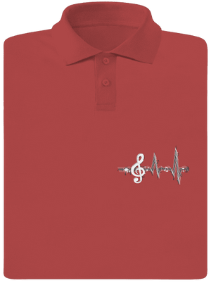 A zene az életem férfi pólóingek Burgundy