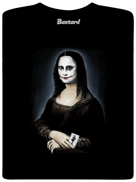 Mona Joker Lisa férfi hosszú ujjú póló Black