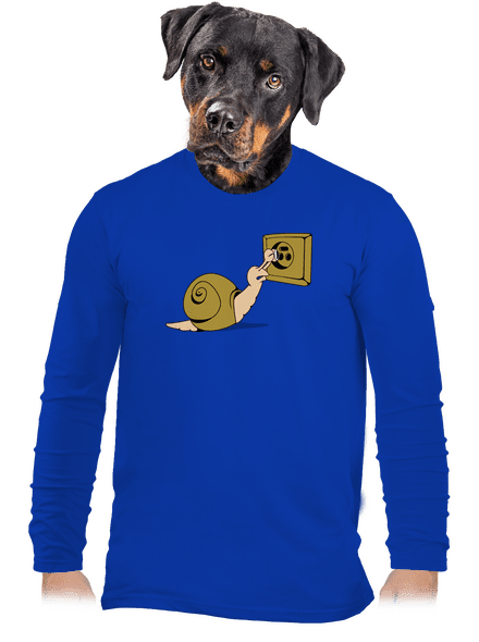 Kukkolás férfi hosszú ujjú póló Royal Blue