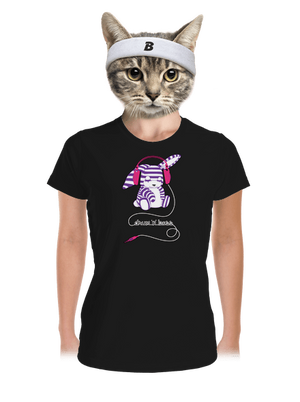 Drum and bass női sportpóló Black