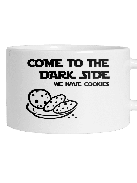 Come to the dark side macaron bögre White