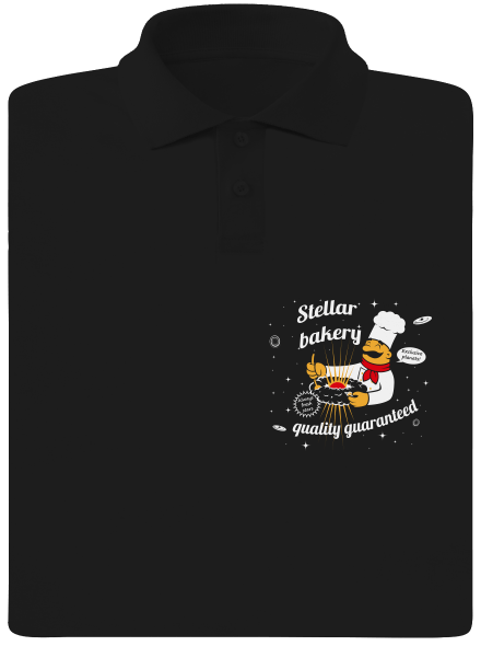 Stellar bakery férfi pólóingek Black