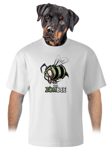 ZomBee unisex túlméretezett póló White