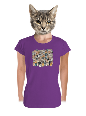 Találd meg az ördögöt prémium női póló Purple