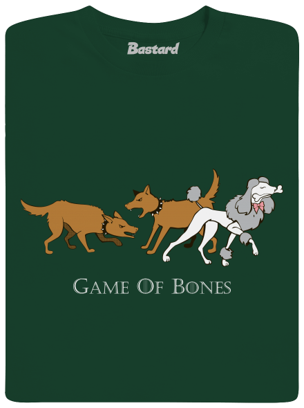 Game of Bones férfi hosszú ujjú póló Bottle Green