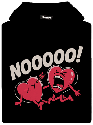 Egy ütés a szívbe gyerek kenguruzsebes pulóver Black