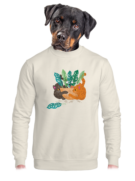Scratch harc unisex crewneck Off White