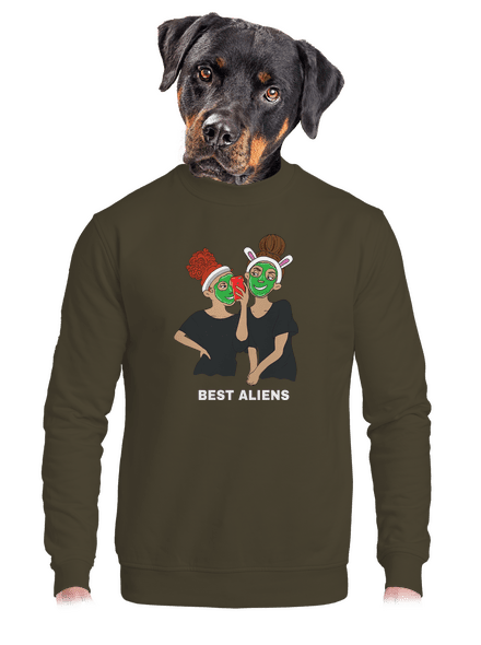Best aliens unisex crewneck Urban Khaki