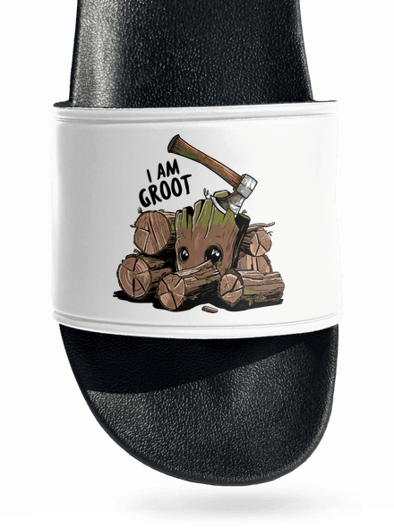 I Am Groot papucs White