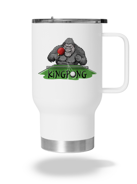 King pong termosz bögre White