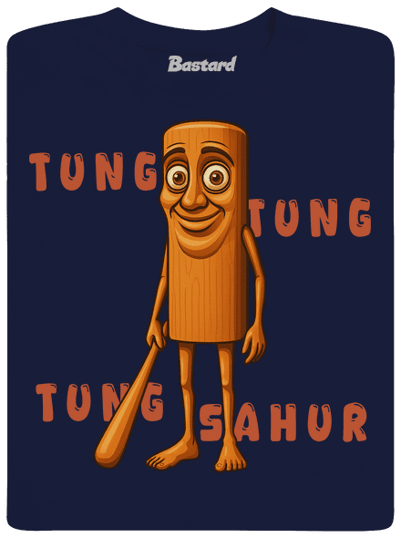 Tung Tung Tung Sahur – Italian Brainrot férfi póló Navy