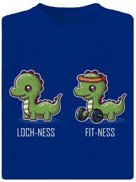 Fit-ness férfi sportpóló Royal Blue Mal
