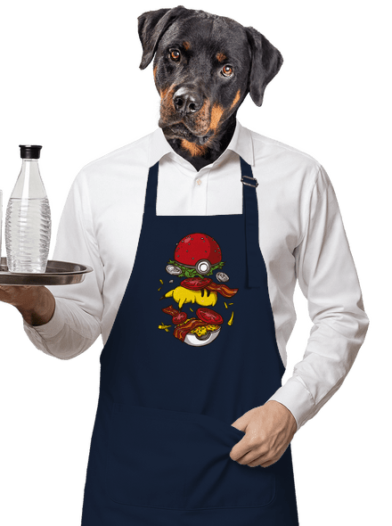 Pokémon burger kötény Navy