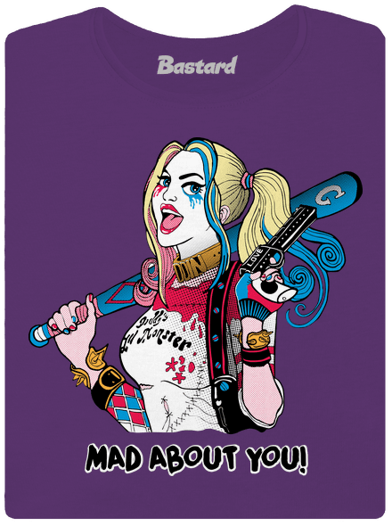 Joker és Harley prémium női póló Purple