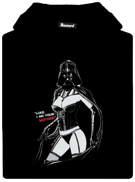 Mrs. Vader gyerek kenguruzsebes pulóver Black