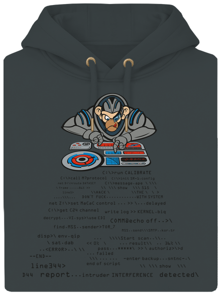 Coder ape unisex prémium pulóver Charcoal