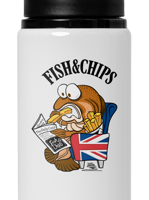 Fish and chips kulacs White
