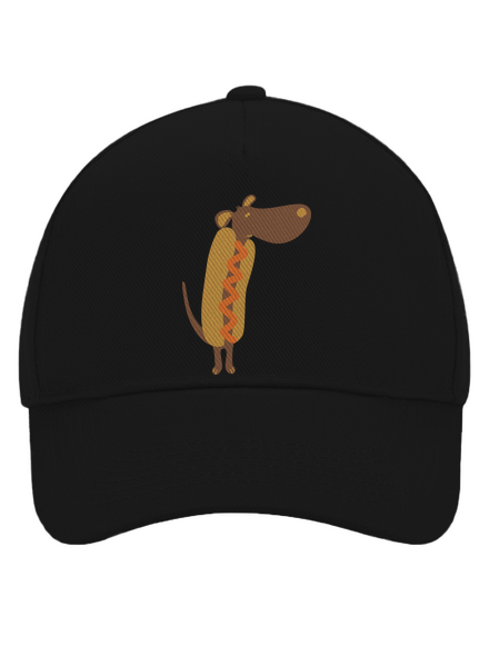 Hot dog baseballsapka Black