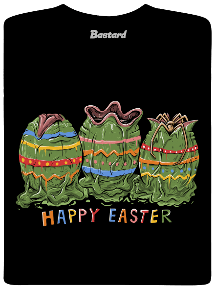 Happy easter férfi póló Black