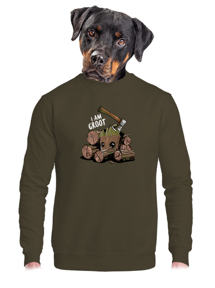 I Am Groot unisex crewneck Urban Khaki