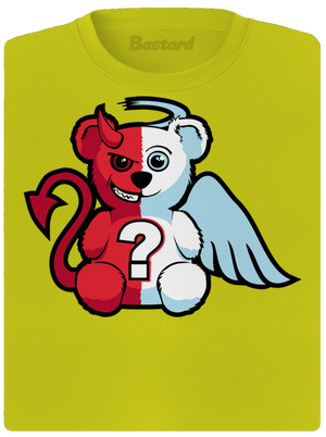 Angyal vagy ördög női sportpóló Neon Yellow