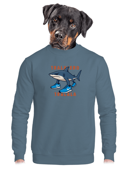 Tralalero Tralala – Italian Brainrot unisex crewneck Nordic Blue