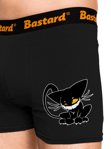 Evil cat boxeralsó Black