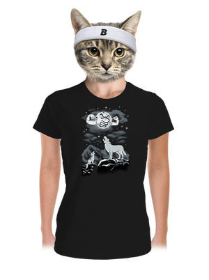 Farkas ária női sportpóló Black