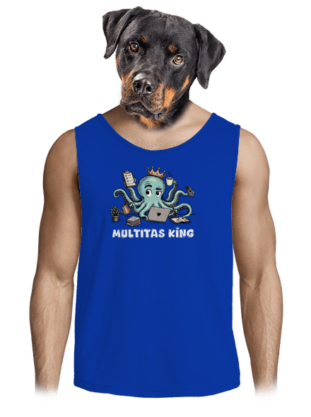 Multitas king férfi trikó Royal Blue
