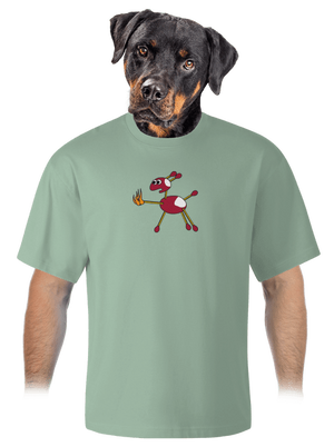  unisex túlméretezett póló Sage