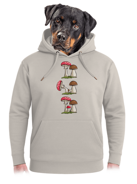A gombakrónikából unisex prémium pulóver Pastel Macchiato