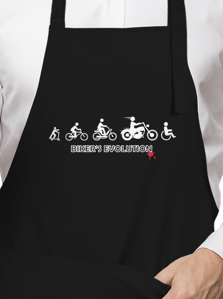 Bikers evolution kötény Black