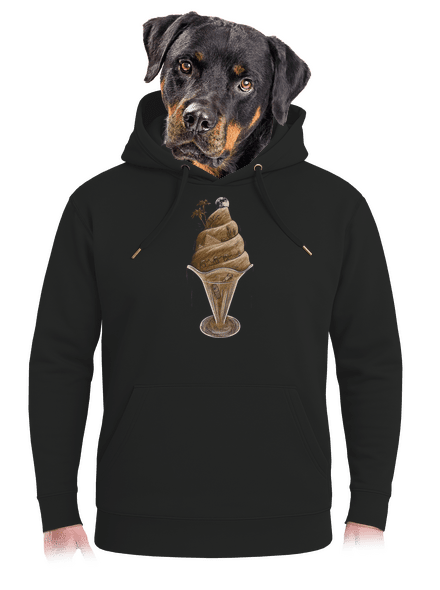 De(s)ert unisex prémium pulóver Dark Black