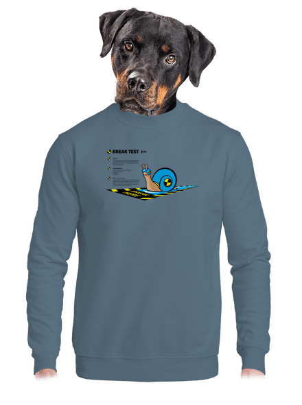 Snail test unisex crewneck Nordic Blue