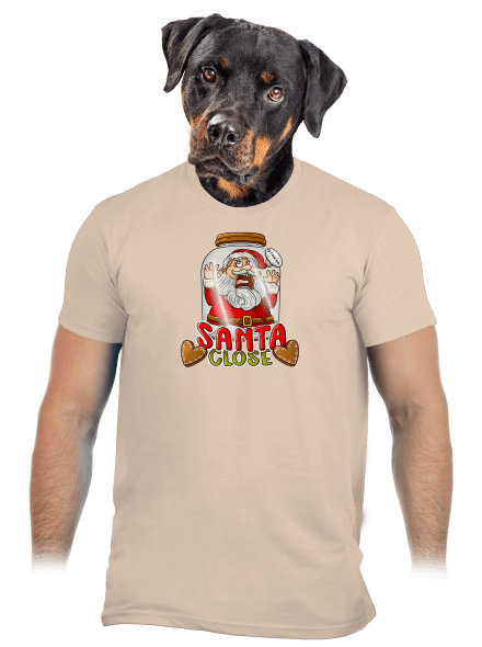 Santa Close férfi póló Sand