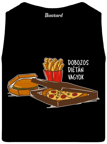 Dobozos diéta férfi trikó Black