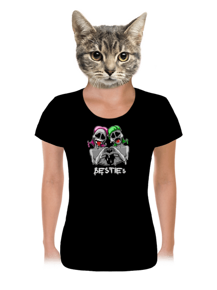 Besties női póló Black