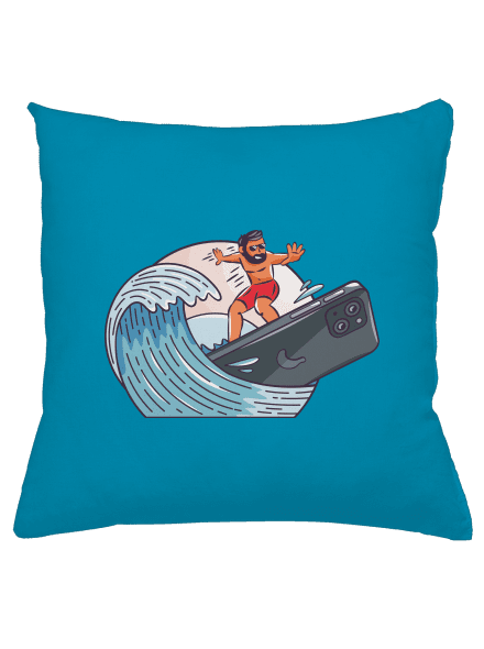 Szörfös vagyok párna Blue Turquoise